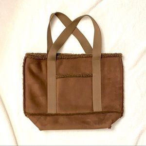 Lands End Womens Brown Tote Winter Bag